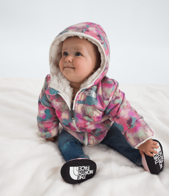 Baby Girls' Reversible Shasta Full-Zip Hooded Jacket—Print
