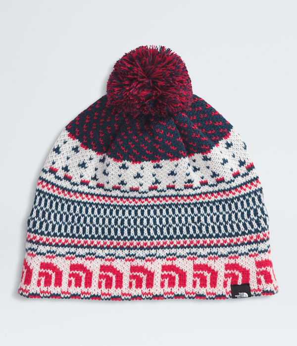 White Dune Jacquard/Pom