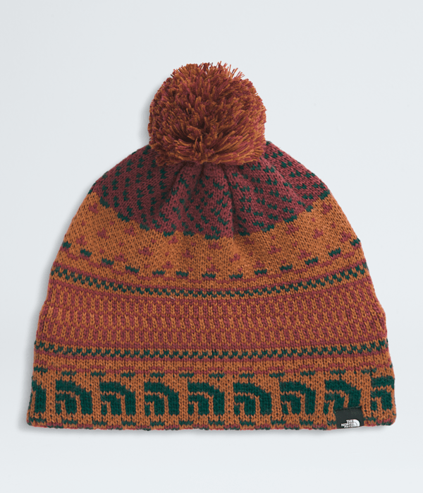 Burnt Umber Jacquard/Pom