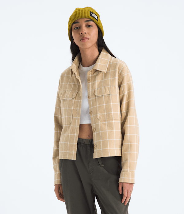 Khaki Stone Grid Large Plaid